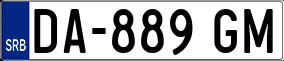 Trailer License Plate